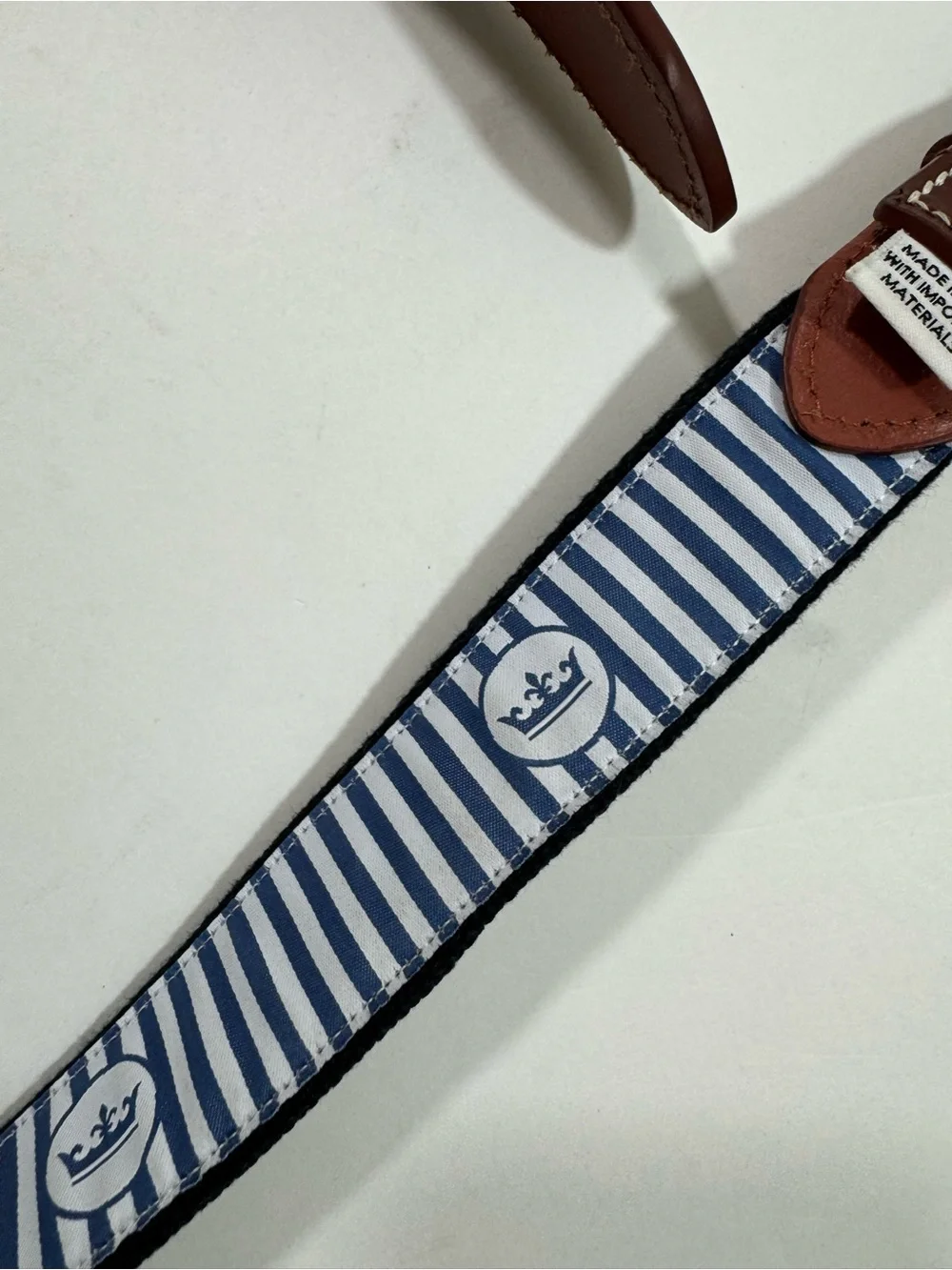 Peter Millar Palmetto Golf Webbed Belt Black